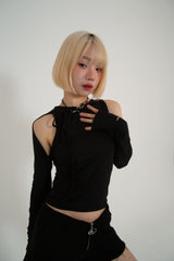 ネックストラップTシャツ_BLACK