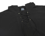 eyelet lace hood op / black