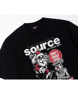 LB セナソースウォシュドT (Black)