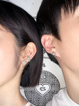 SMALL HEART TARGET EARRING
