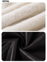 Custom Warm Fur Collar Leather Jacket