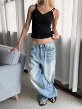 Dot v neck sleeveless(4color)