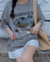Mici プリント半袖Tシャツ