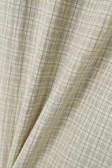 Pastel check cropped short-sleeve shirt