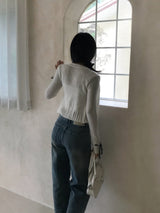 ポメルレーストリミングセミブーツカットパンツ