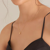 [Worn by Nichkhun, Umji, Seo Eun-kwang] Smooth Twist Pendant 925 Silver Necklace N038-03G