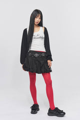 Love & Healthy ロゴノースリーブトップ White