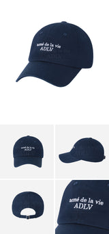 [24SS] ベーシックスモールロゴボールキャップ ネイビー
