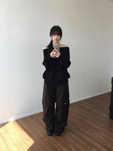 ワークローライズカーゴパンツ (2 colors)