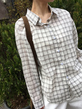 ヘンシーチェック長袖シャツ