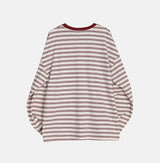 No.1196 MS ストライプルーズTシャツ(3color)