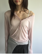 Double-way long sleeve (4color)