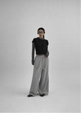 [MADE] Hitin Cutting Oversized-Fit Banded Waist Pants