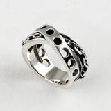 SVR-623 [Korean celebrity Enhypen Heeseung wears] silver 92.5 cross chain silver ring