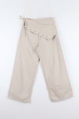 Tuel Wrap Eyelet Cotton Pants
