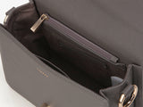 ISLE MINI shoulder leather bag / Mud Grey