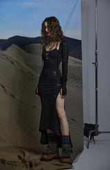 SLIT LONG ONEPIECE