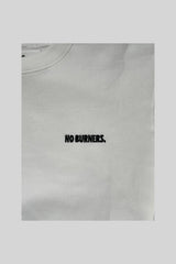 "NO BURNERS" クルーネックスウェット(WHITE)