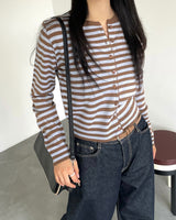kitsch Round Stripe Cardigan 4C