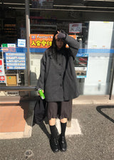 【limited price】HIGHNECK HALF COAT 