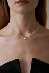 Silver925_クリスタルハート_ネックレス (2colors)