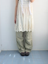 Natural Nylon Volume Pants