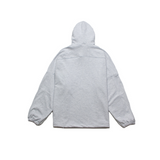 'Shh!' オーバーフィットフーディー (WHITE MELANGE)