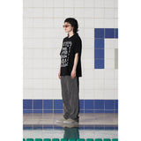 ボタンロゴTシャツ / BLACK
