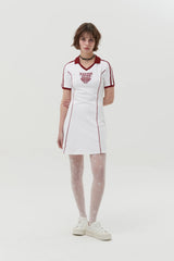 OPEN COLLAR SPORTY DRESS
