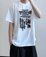 Weaver Printing Oversized Half Sleeve Tee