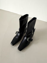 belted ankle boots 