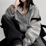Dirt Barlock String Windbreaker Hooded Jumper
