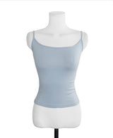 live deep round basic sleeveless top