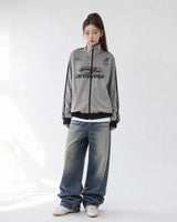 (UNISEX)ベロアトラックジャージジャケット