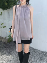 Sein Chiffon Halter Blouse (3 colors)