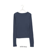 Celinet Slim Fit Color Layered Long Sleeve Tee