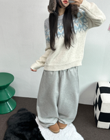 フリースピカブル ❤‍🔥M-XL❤Bベーシックワイドロングパンツユニセックス🩶2カラー