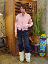LACE BOOTCUT DENIM PANTS INDIGO