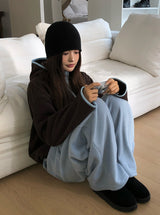 Dekan Fleece Back Pocket Banding Wide Pants