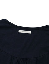 RUFFLE TIE TOP(NAVY)