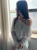 Linen Stretch Sleeve Top