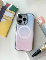 [MADE]ドットコットンキャンディ シルバーエポキシ MagSafe iPhoneケース