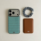 mint choco silver epoxy phone case