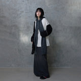 DOUBLE WAIST MAXI SKIRT