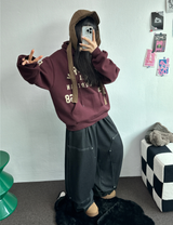 MINK🐻🧸RIVET STRING LONG WIDE PANTS 💙🖤2COLOR