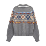 スノーフレークウールカーディガン(2 COLORS)