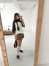 Camo raglan sleeve T