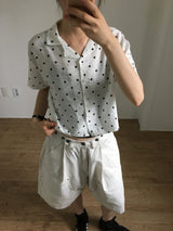 Dot Capri Shirt  (2color)