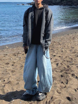 Nut mohair damage cardigan 3C