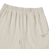 25SS テリーロゴエンボショートパンツ ライトベージュ